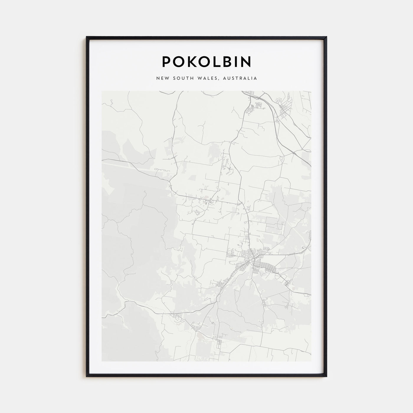Pokolbin Map Portrait Poster