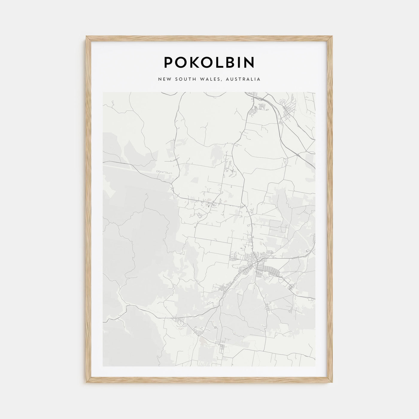 Pokolbin Map Portrait Poster