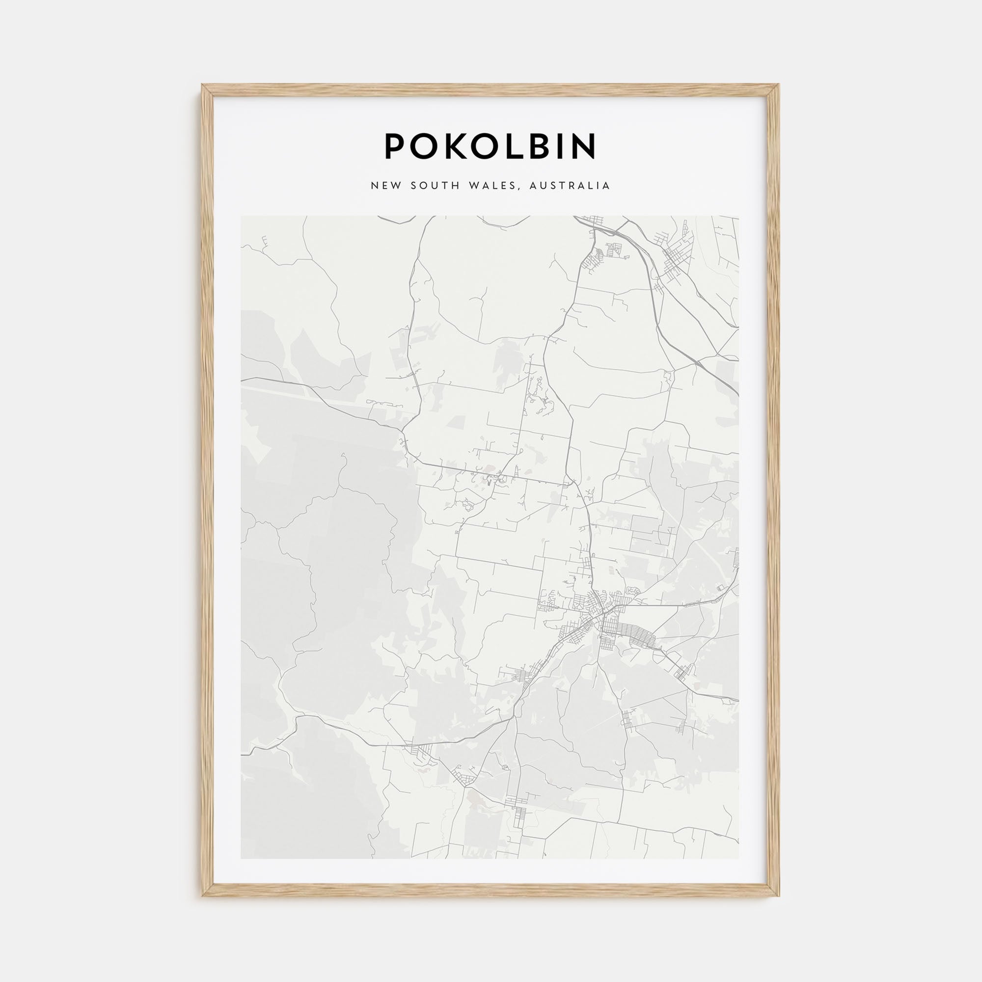 Pokolbin Map Portrait Poster