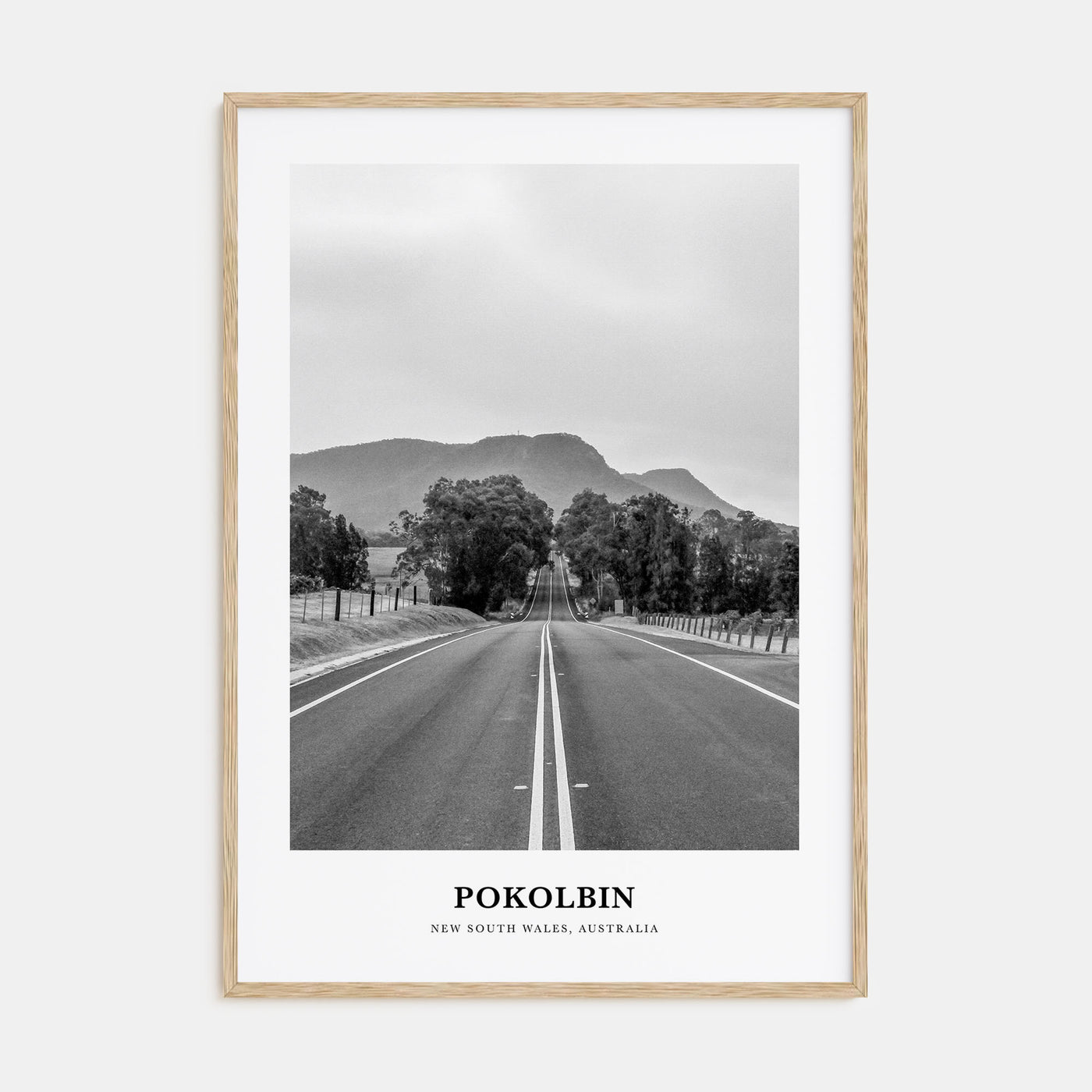 Pokolbin Portrait B&W Poster