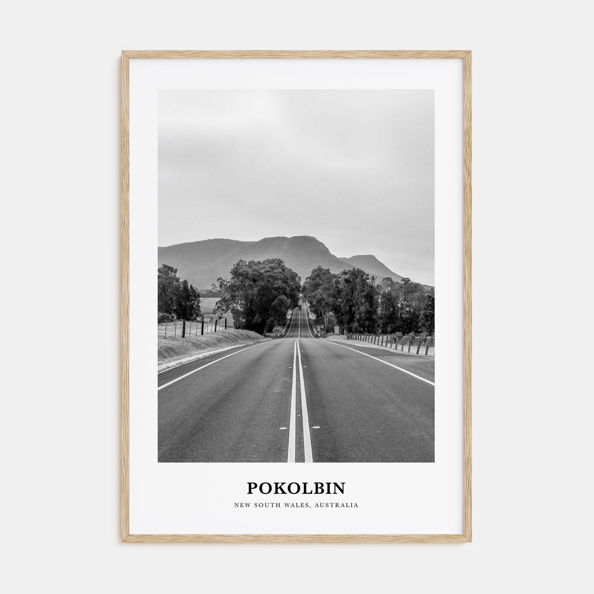 Pokolbin Portrait B&W Poster