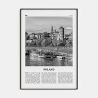 Poland Travel B&W Poster