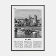 Poland Travel B&W Poster