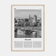 Poland Travel B&W Poster