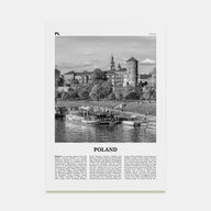 Poland Travel B&W Poster