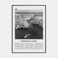 Polignano a Mare Travel B&W Poster
