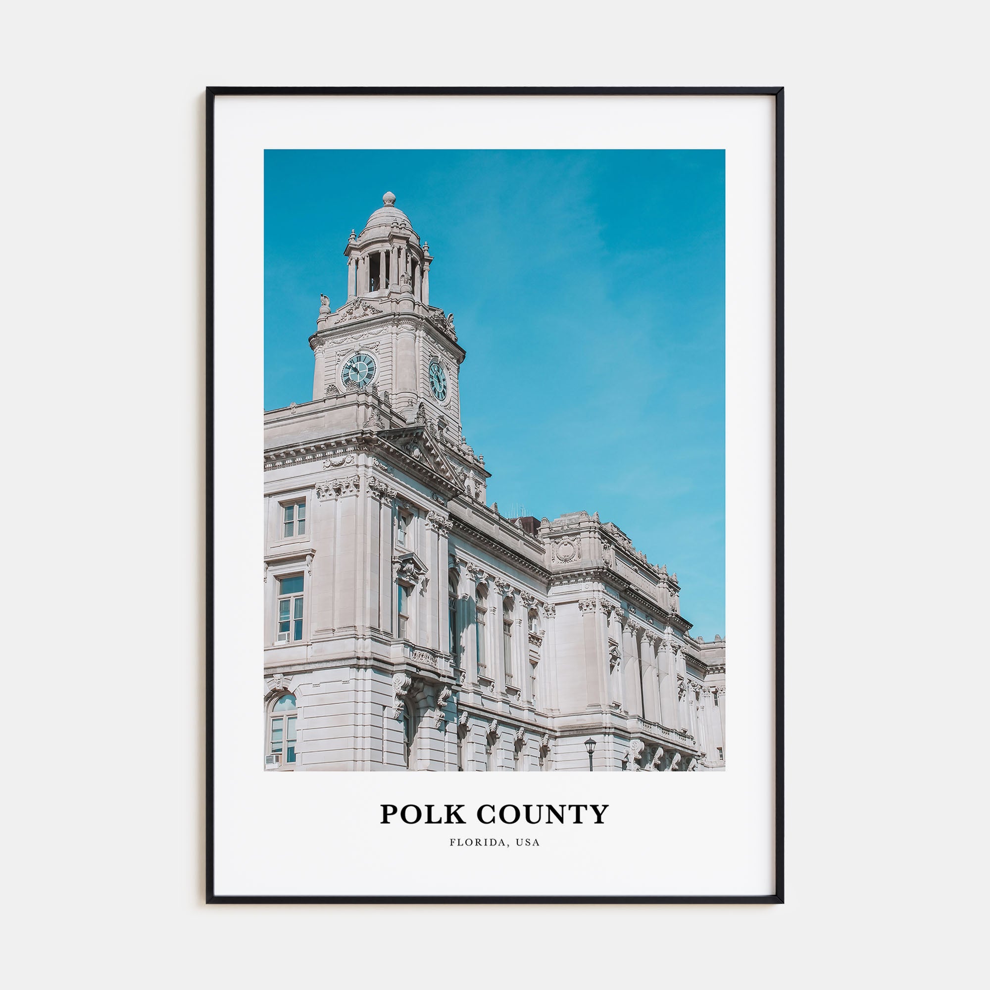 Polk County Portrait Color Poster