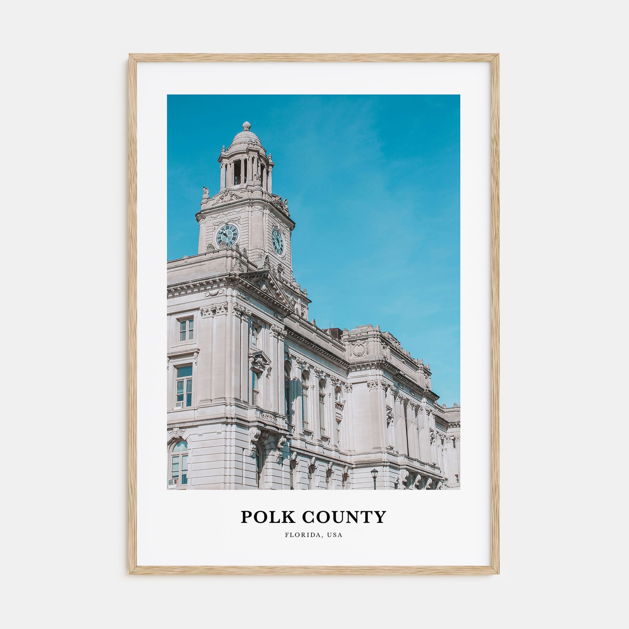 Polk County Portrait Color Poster