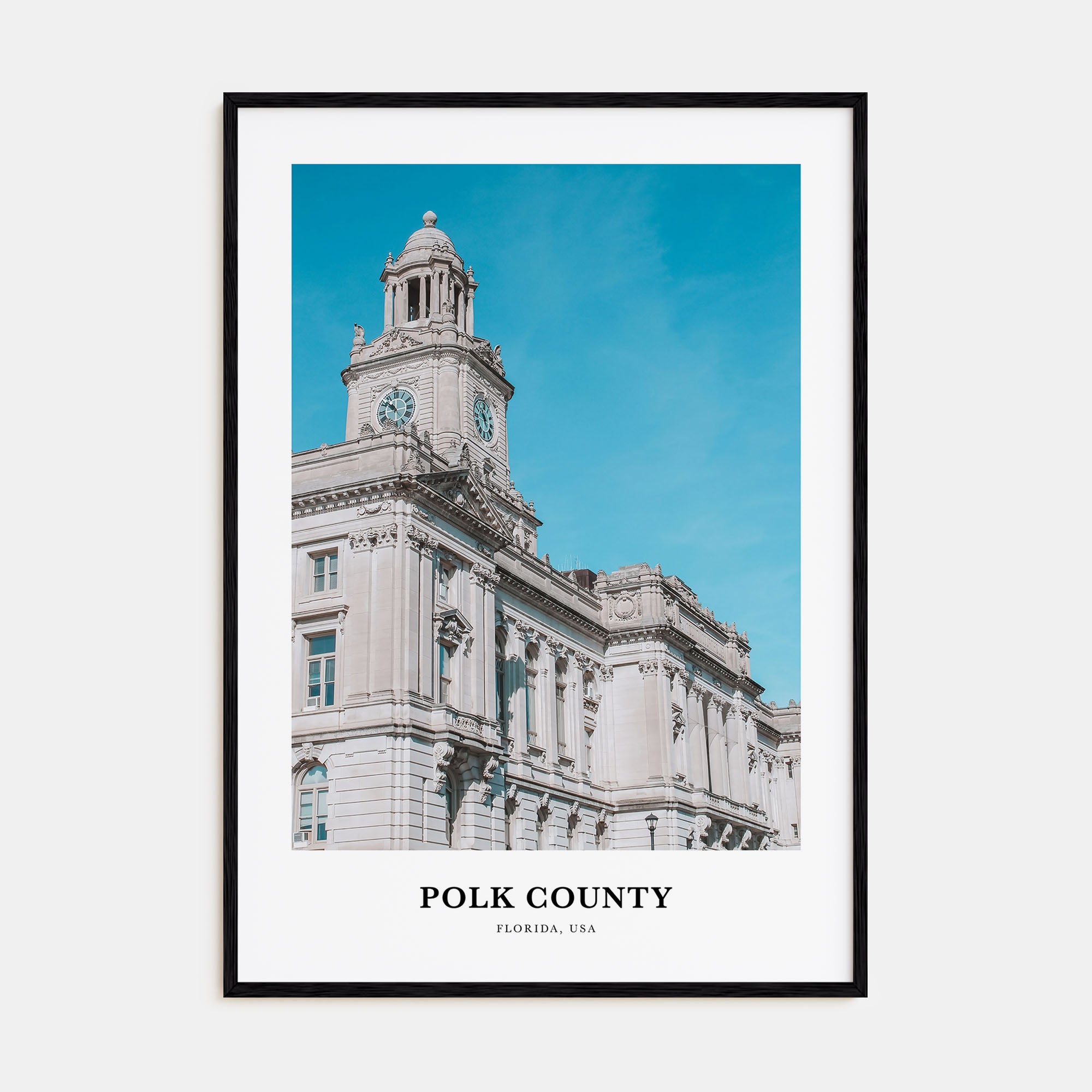 Polk County Portrait Color Poster