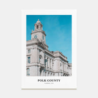 Polk County Portrait Color Poster