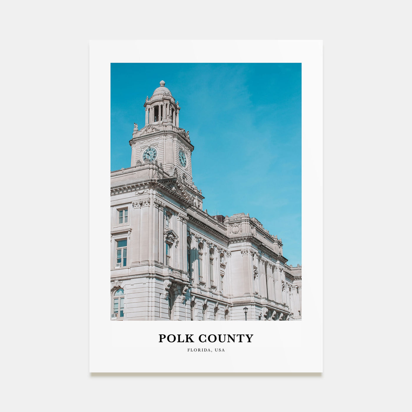 Polk County Portrait Color Poster