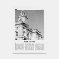Polk County Travel B&W Poster