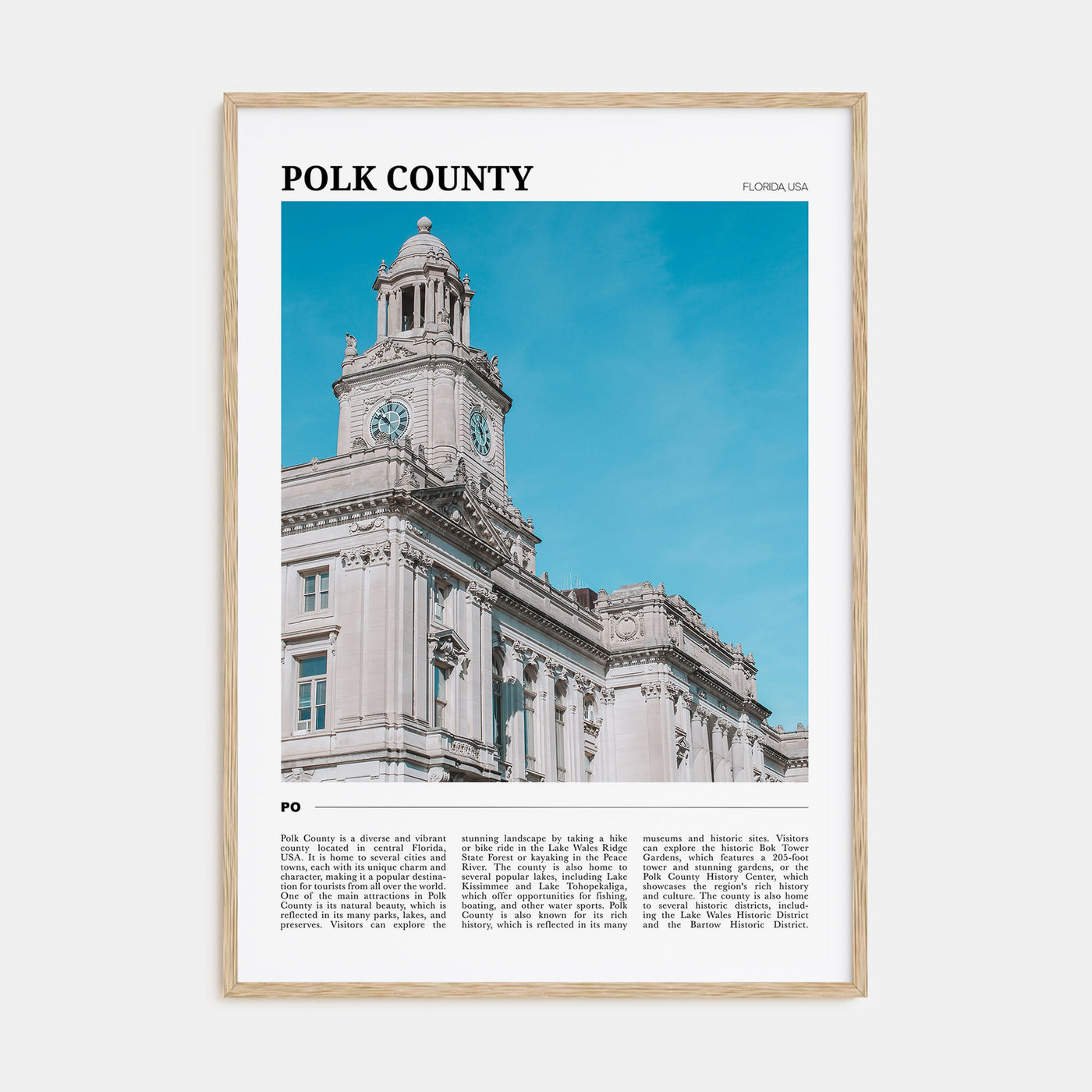Polk County Travel Color Poster