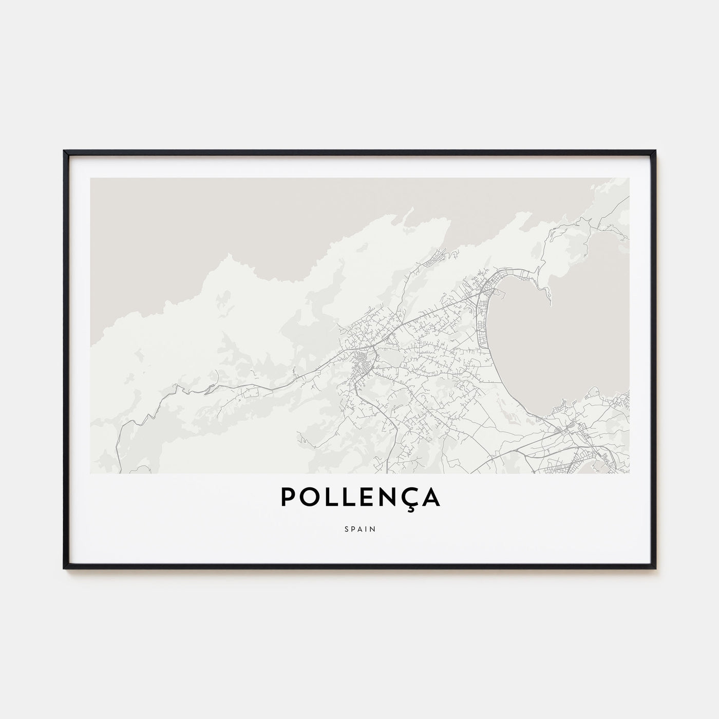 Pollença Map Landscape Poster