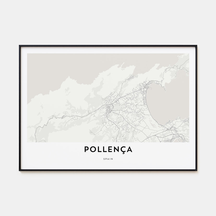 Pollença Map Landscape Poster