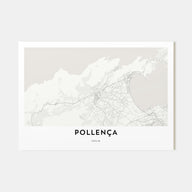 Pollença Map Landscape Poster