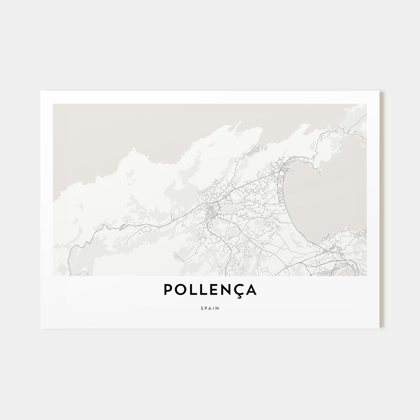 Pollença Map Landscape Poster
