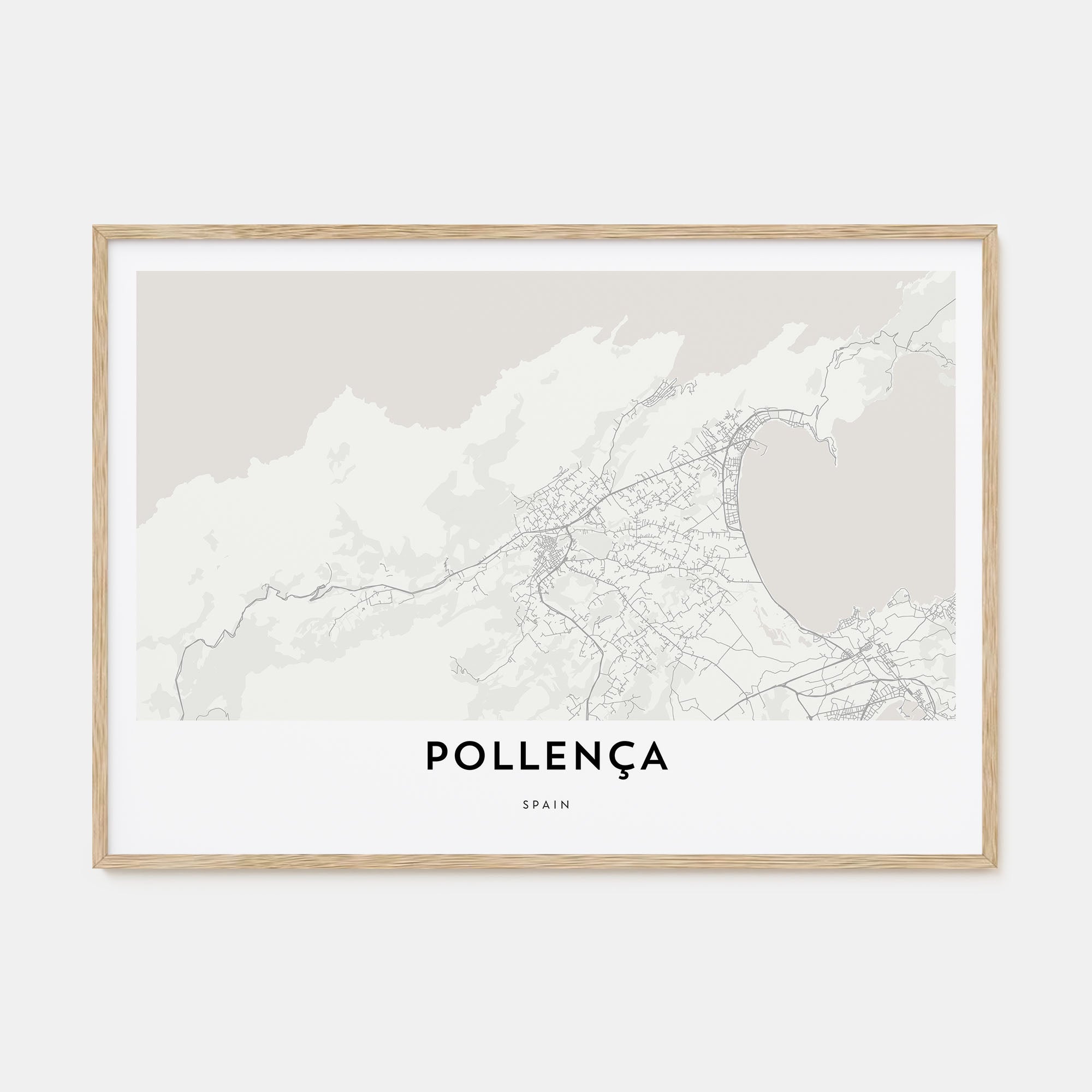 Pollença Map Landscape Poster
