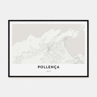 Pollença Map Landscape Poster