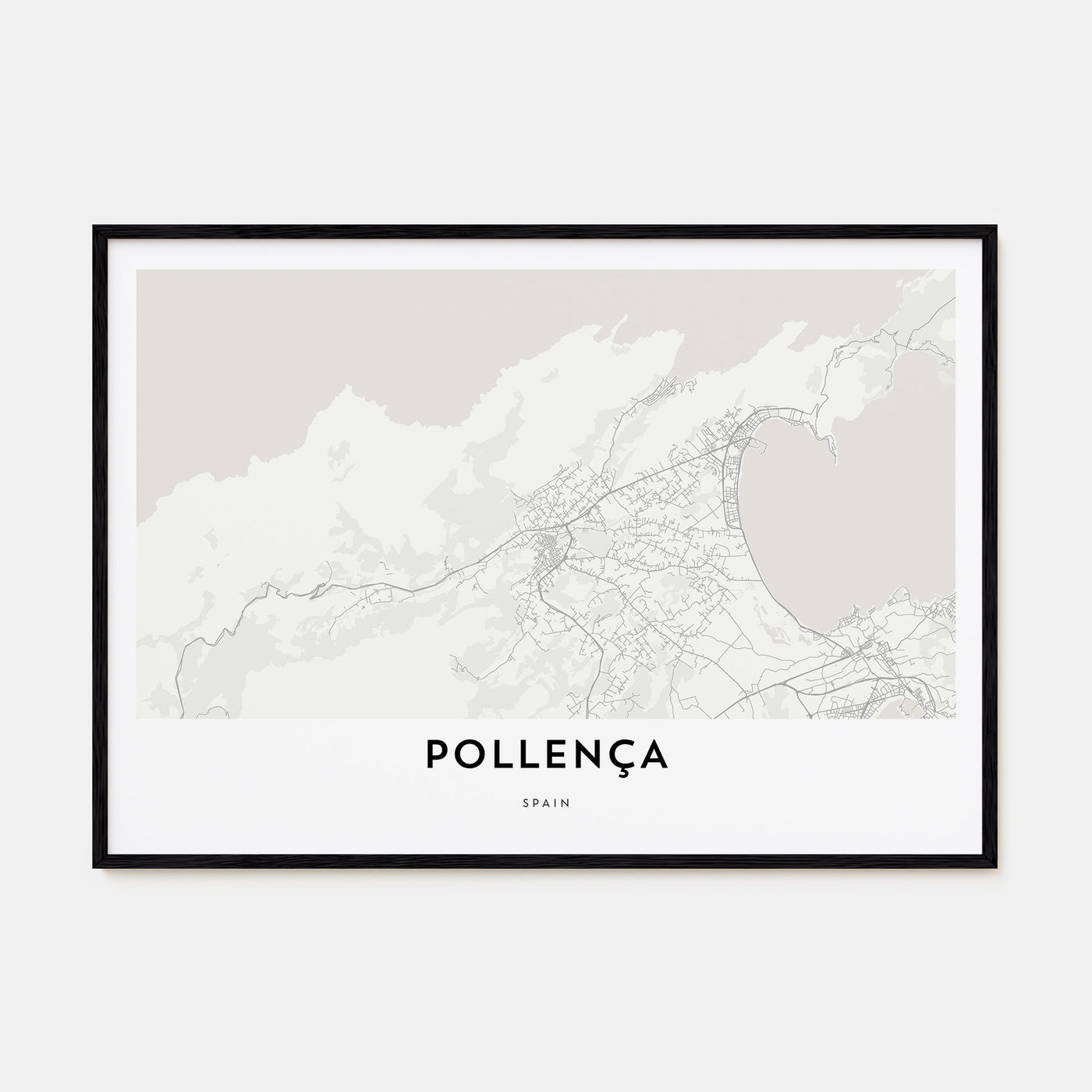 Pollença Map Landscape Poster