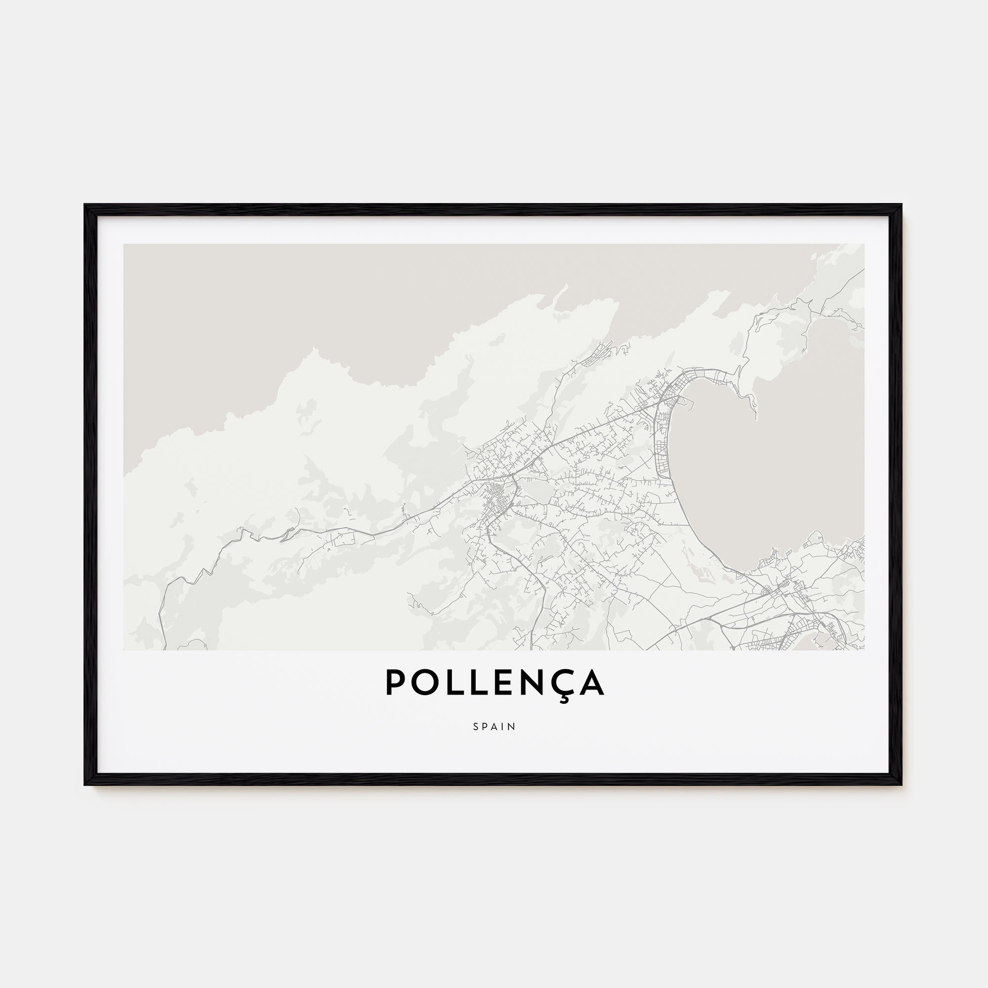Pollença Map Landscape Poster