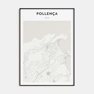 Pollença Map Portrait Poster