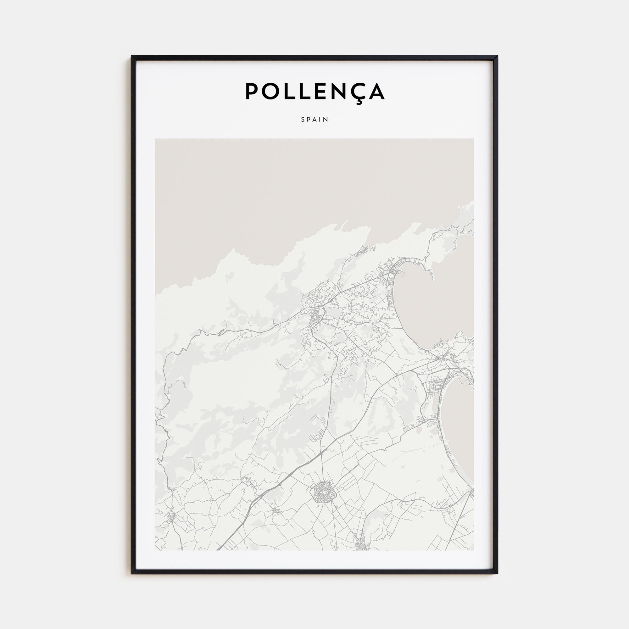 Pollença Map Portrait Poster