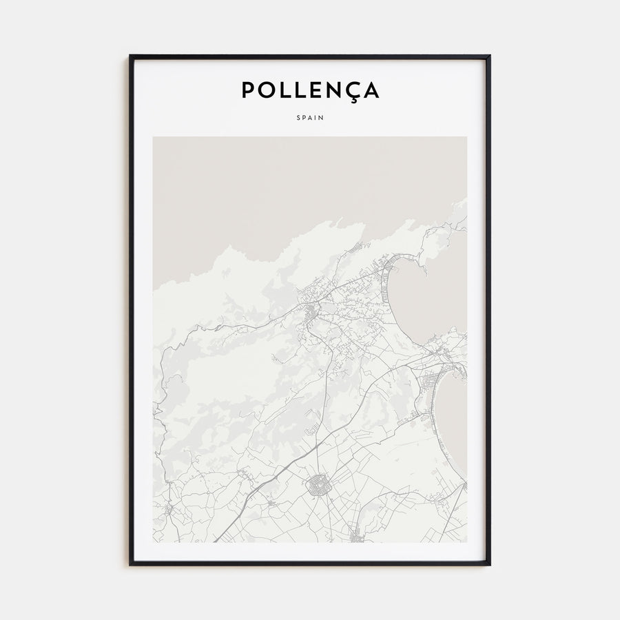 Pollença Map Portrait Poster