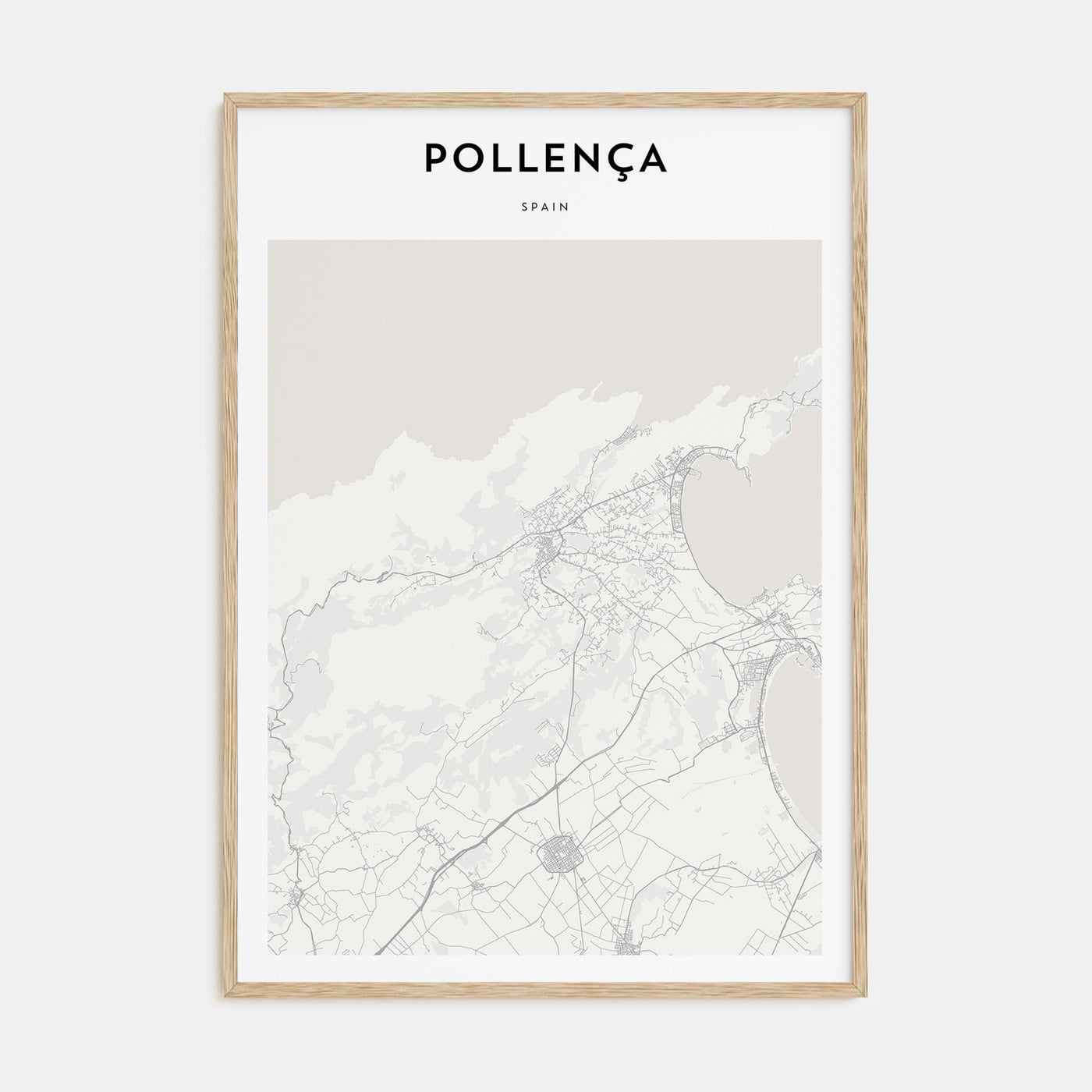 Pollença Map Portrait Poster