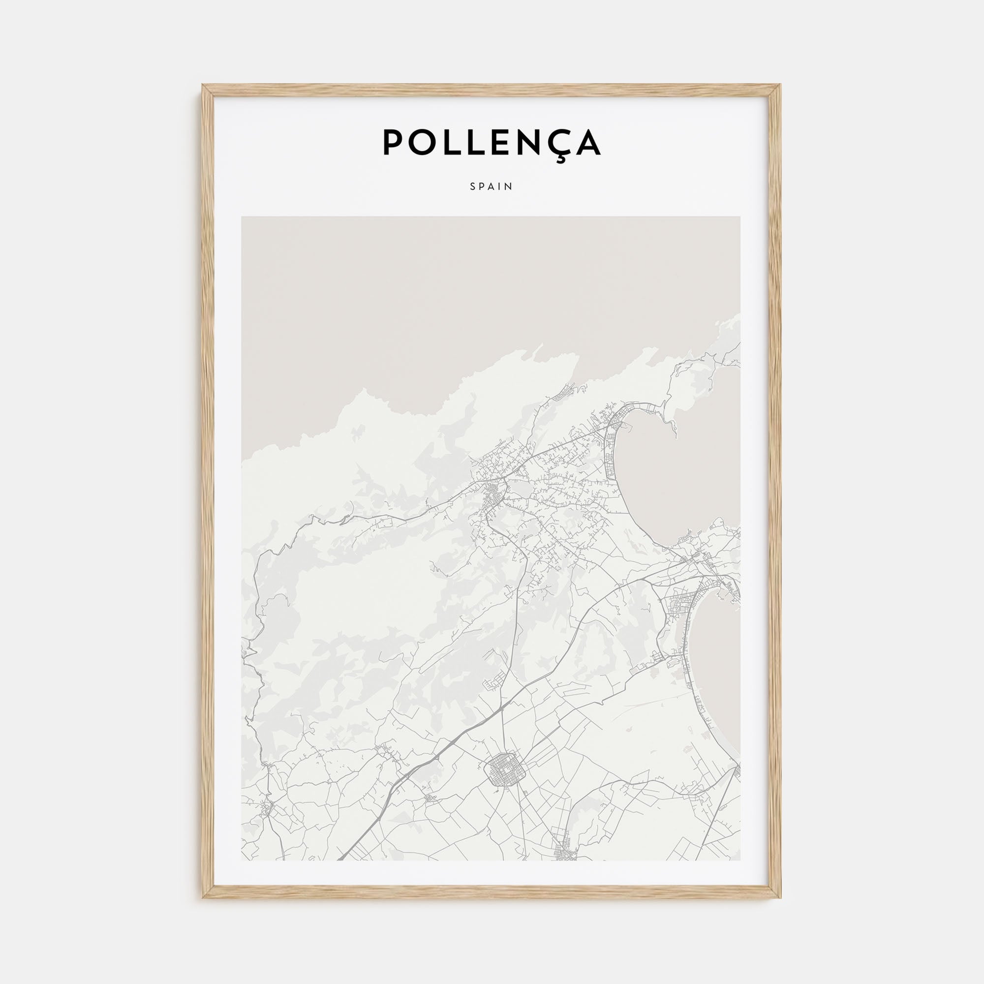 Pollença Map Portrait Poster