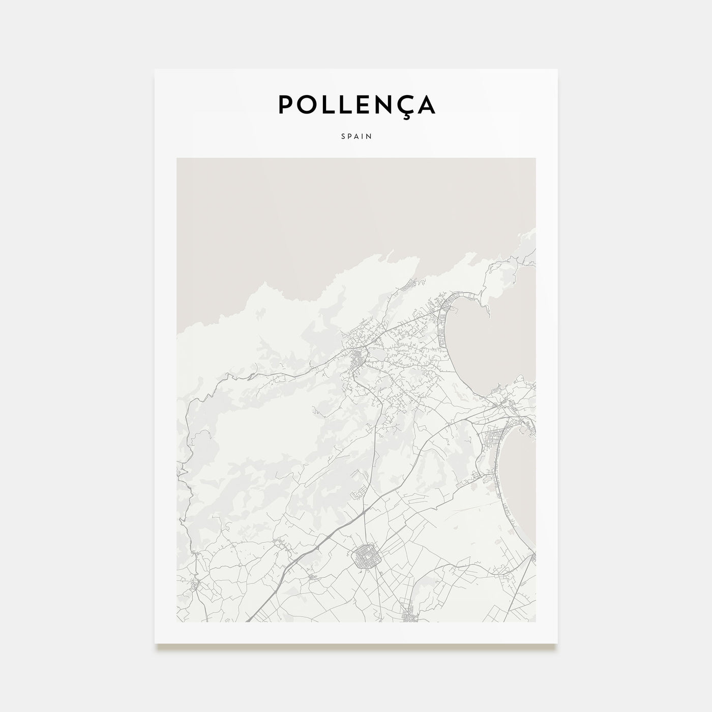Pollença Map Portrait Poster