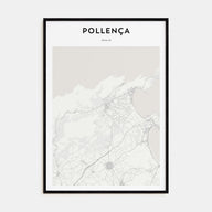 Pollença Map Portrait Poster
