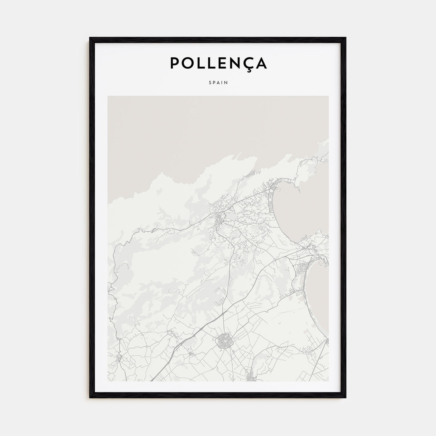 Pollença Map Portrait Poster