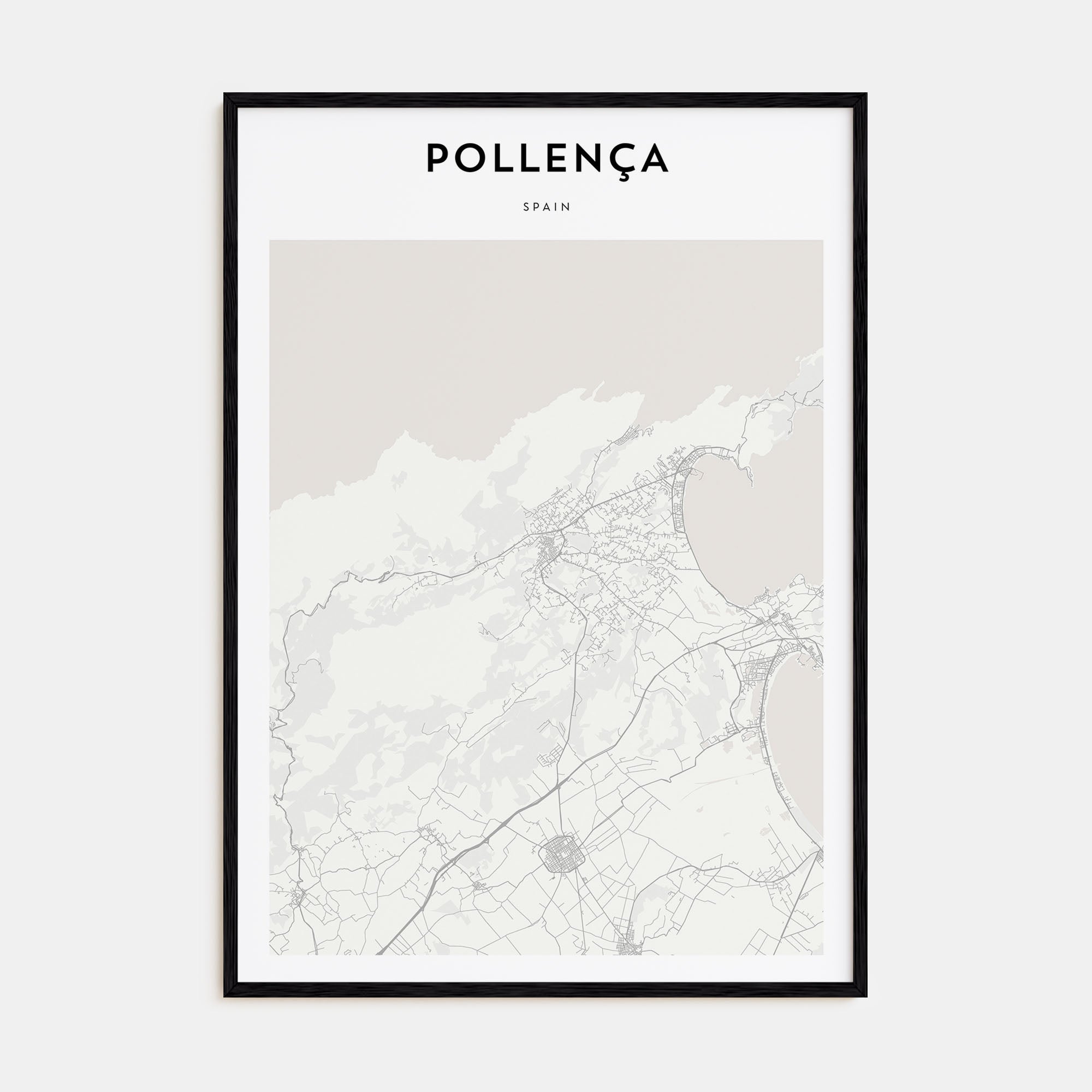 Pollença Map Portrait Poster