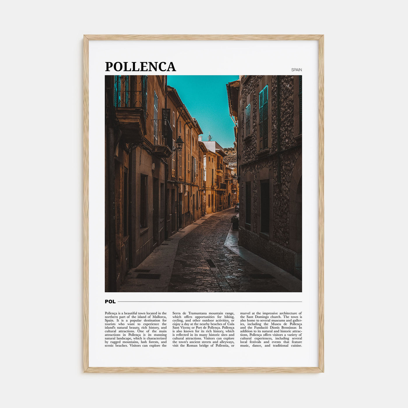 Pollença Travel Color Poster