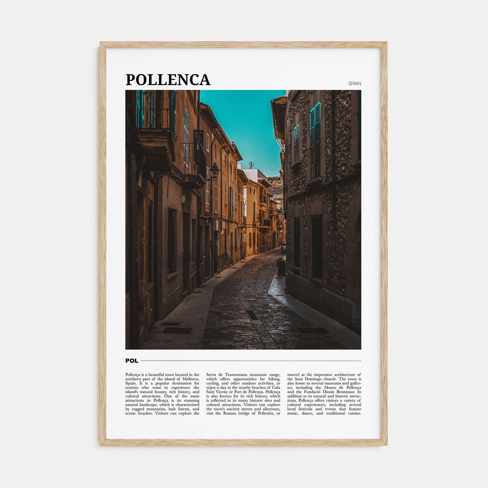 Pollença Travel Color Poster