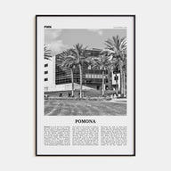 Pomona Travel B&W Poster