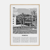 Pomona Travel B&W Poster