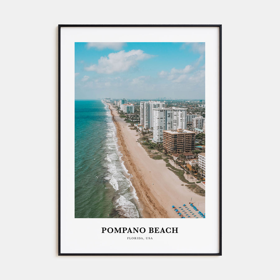 Pompano Beach Portrait Color Poster