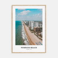 Pompano Beach Portrait Color Poster
