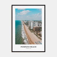 Pompano Beach Portrait Color Poster