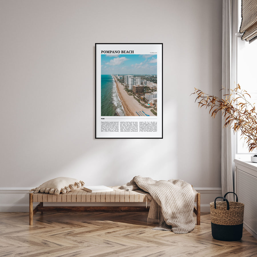Pompano Beach Travel Color Poster