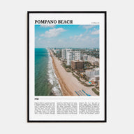Pompano Beach Travel Color Poster