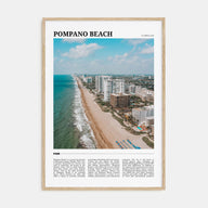 Pompano Beach Travel Color Poster