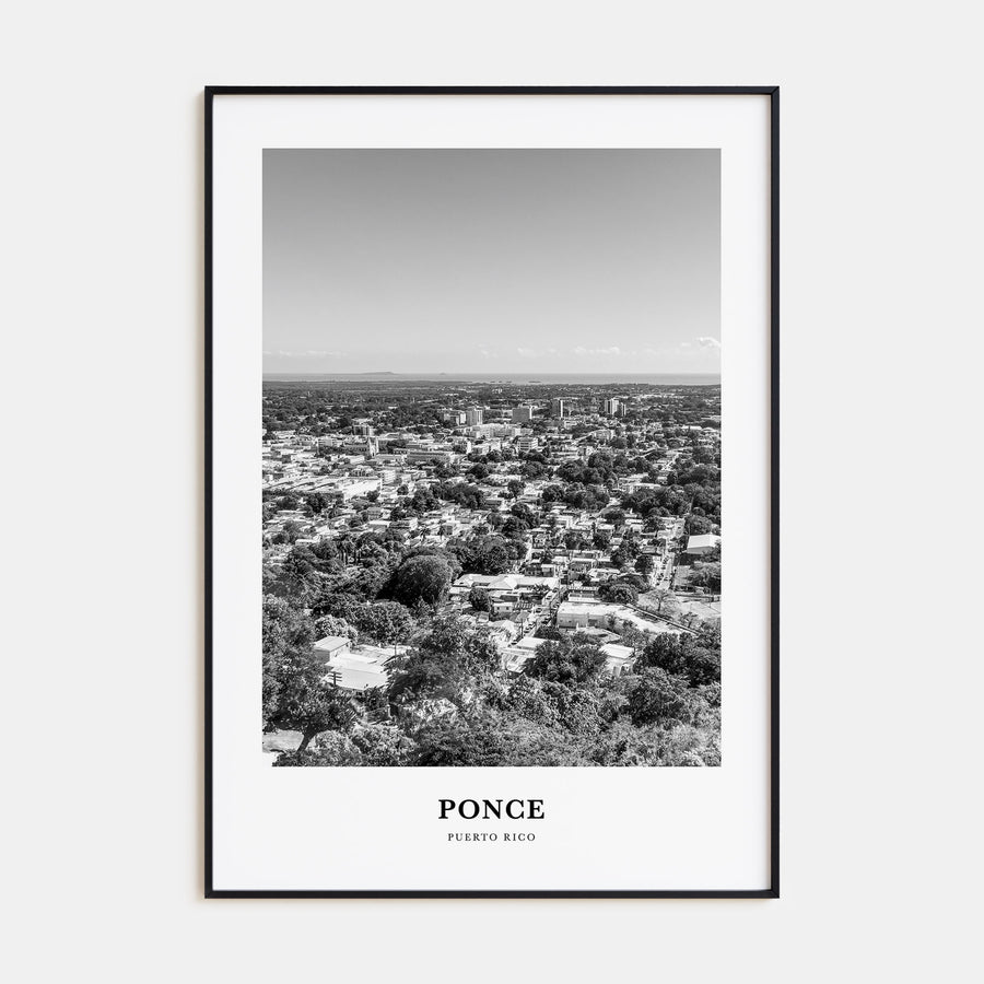 Ponce Portrait B&W Poster