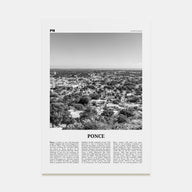 Ponce Travel B&W Poster