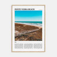 Ponte Vedra Beach Travel Color Poster