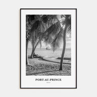Port-au-Prince Portrait B&W Poster