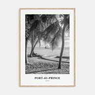 Port-au-Prince Portrait B&W Poster