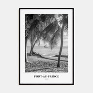 Port-au-Prince Portrait B&W Poster